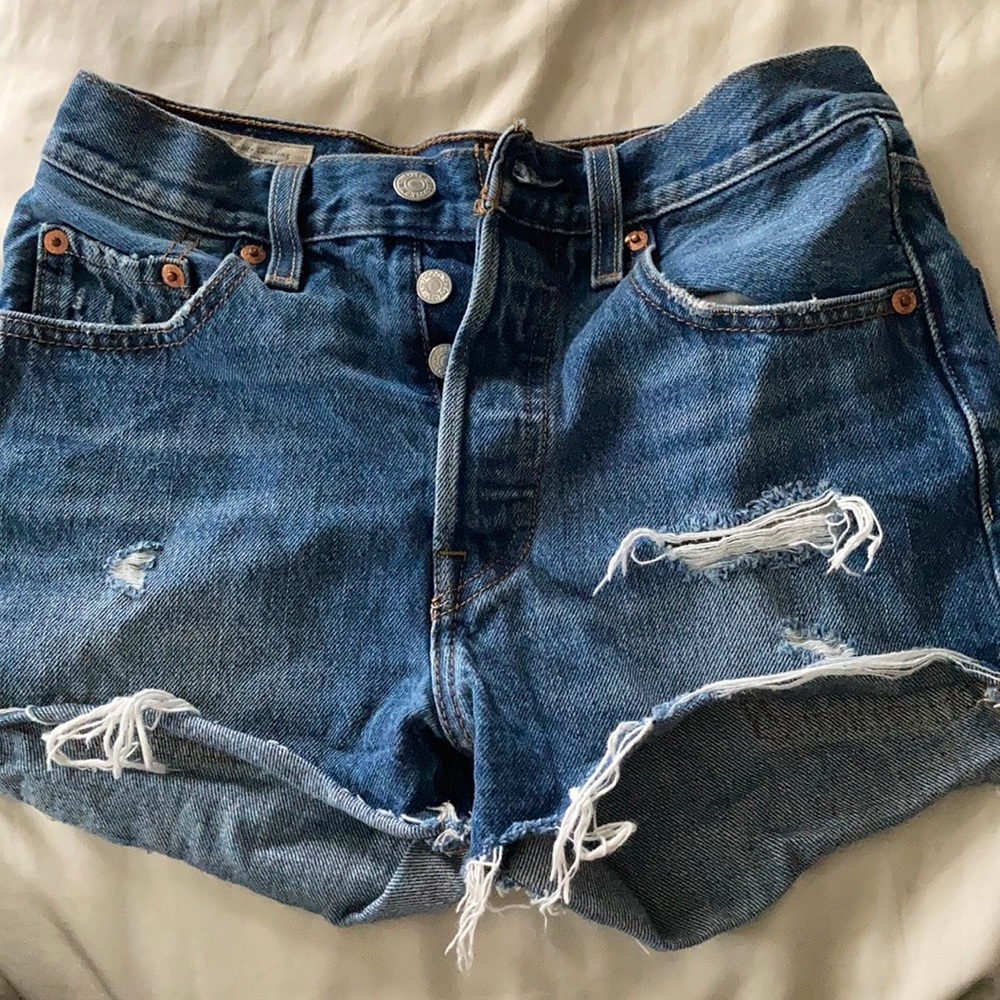Levi’s 501 High Rise Denim shorts